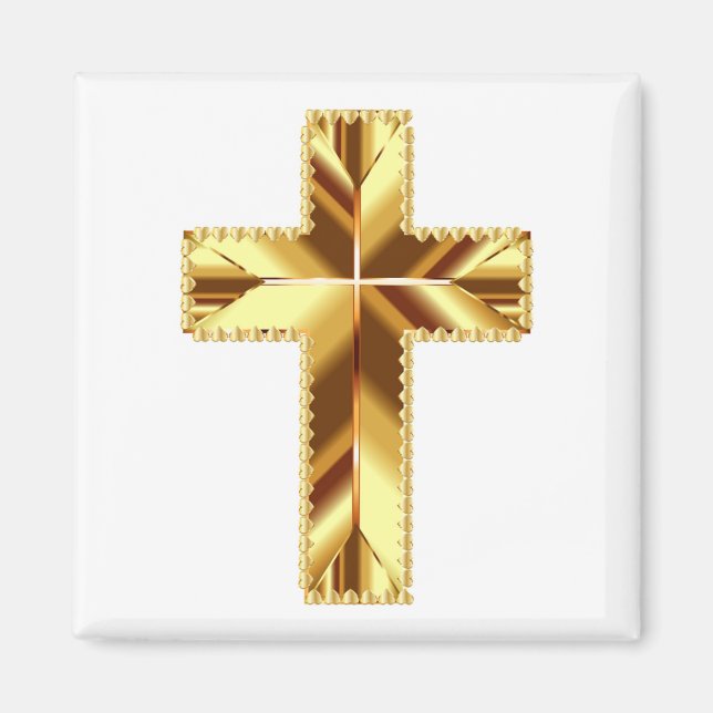IMÁN GOLDEN HOLY CROSS (Frente)
