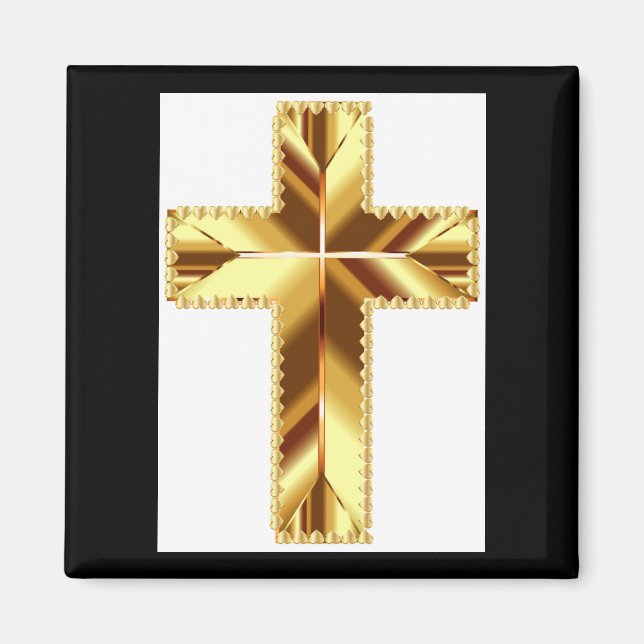 IMÁN GOLDEN HOLY CROSS MAGNET (Frente)