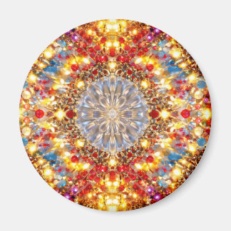 Imán Golden Kaleidoscope Mandala – Sparkling Magnet