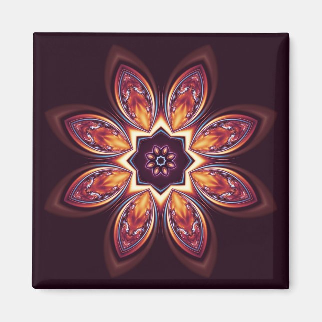 Imán Golden Lotus Fractal Magnet (Frente)