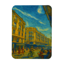 Imán Golden Mediterranean City Vibes – Vibrant Urban Ar