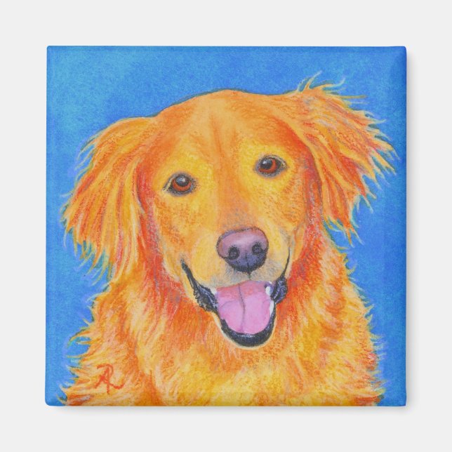 Imán Golden Retriever Magnet - "Sydney" (Frente)