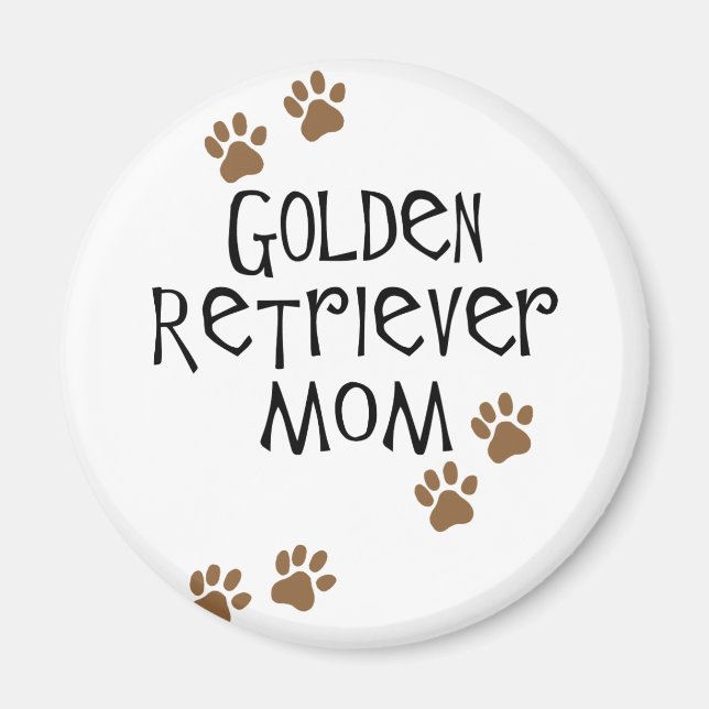 Imán Golden Retriever Mom (Frente)