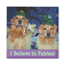 Golden Retriever que creo en las hadas