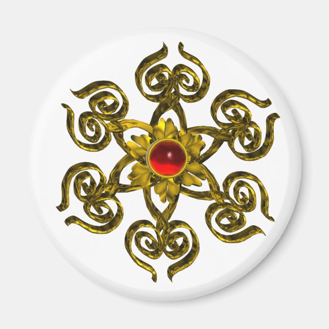 IMÁN GOLDEN ROSA RUBY (Frente)