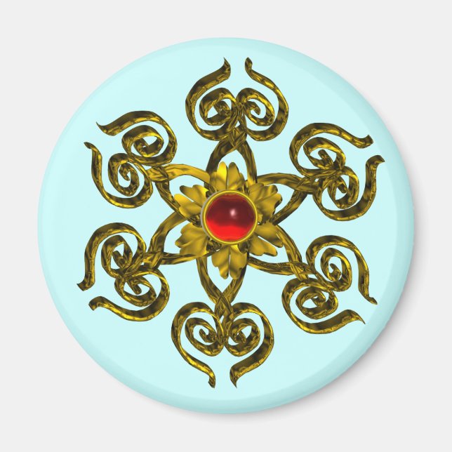 IMÁN GOLDEN ROSA RUBY (Frente)