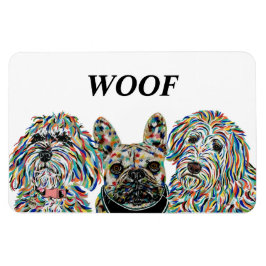 Imán Goldendoodle, Bulldog francés, Bernedoodle Magnet