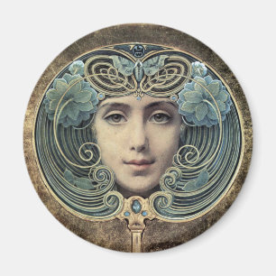 Imán Goldenem Grund del auf de Fächer de Louis Welden