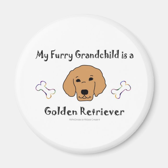 Imán GoldenRetriever (Frente)