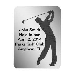 Imán Golf Agujero-en-uno personalizable de la