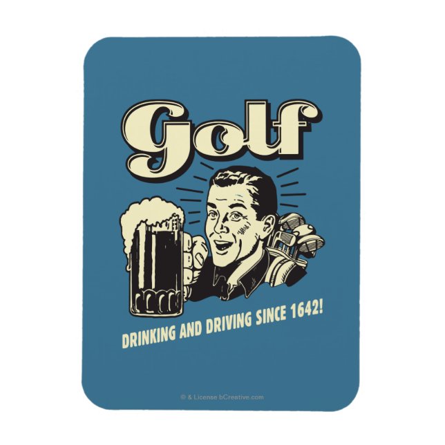 Imán Golf: Beber y conducir desde 1642 (Vertical)