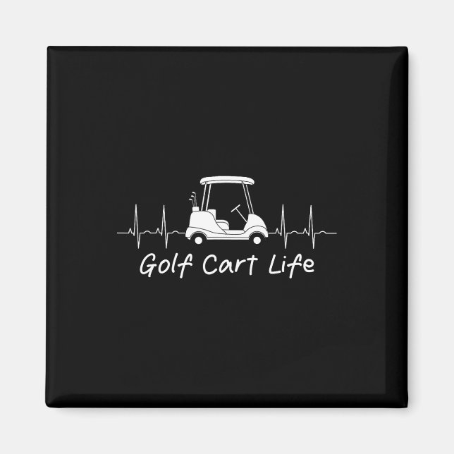 Imán Golf Cart Life Funny Chiste Parody Golfer Co (Frente)