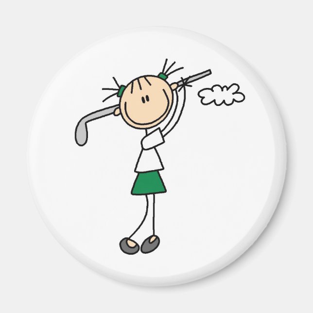 Imán Golf Chica Magnet (Frente)