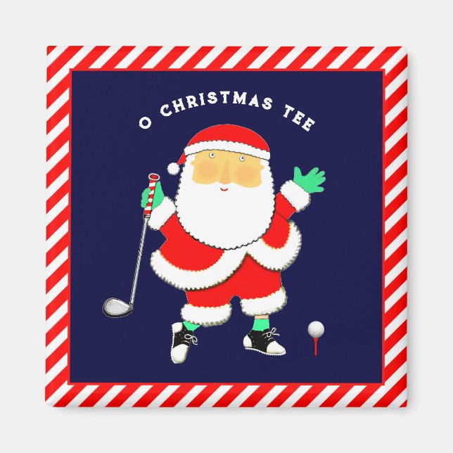 Imán Golf Christmas Stocking Stuffer (Frente)