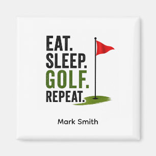 Imán Golf Comer Dormir Golf Repetir