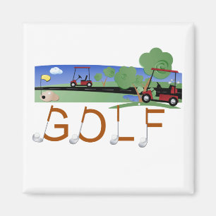 Imán Golf con las camisetas y los regalos de los carros