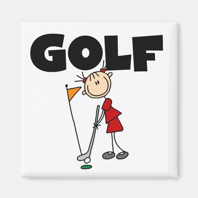 Imán GOLF de chicas (Frente)