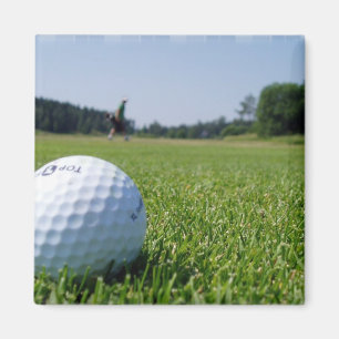 Imán Golf Fairway Square Magnet