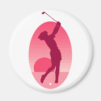 Imán Golf femenino rosa