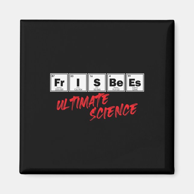 Imán Golf Frisbees Ultimate Science Disc Periodic Table (Frente)