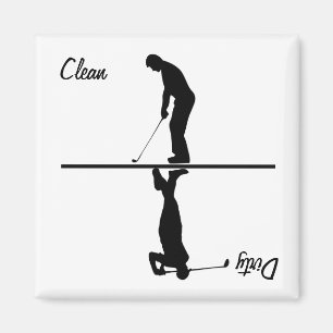 Imán Golf limpio/sucio