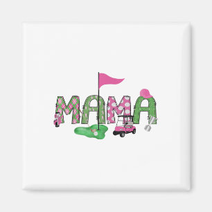 Imán Golf Mama Pink Hole In One Golf Primer Chica de Cu