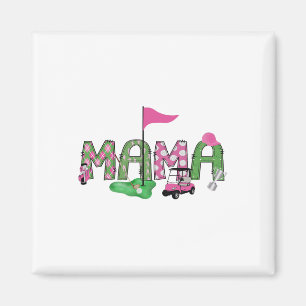 Imán Golf Mama Pink Hole In One Golf Primer Chica de Cu