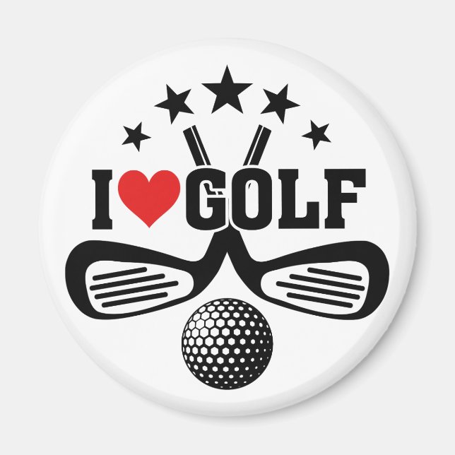 Imán Golf - ME ENCANTA EL GOLF (Frente)