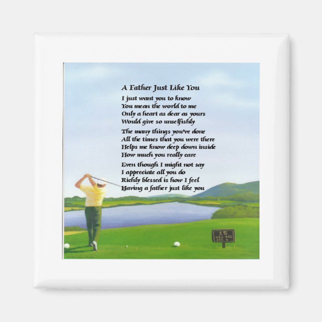 Imán Golf - Poema para el padre (Frente)