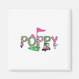 Imán Golf Poppy Pink Hole In One Golf Primer Chica de C