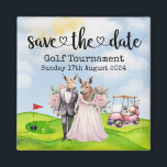 Imán Golf Salven la fecha Boda del torneo de golf<br><div class="desc">Golf Salven la fecha Boda del torneo de golf Gate Regalos para entrenador, instructor, profesor, amigo, mamá, papá, novia/novio, compañero de trabajo, anfitriona, vecino, él/ella, parejas, abuelos, jefe, niños, mejor amigo, familia, suegros, equipo, ¡Asegúrate de guardar la fecha para el próximo torneo de golf! Seguramente será un callejón lleno de...</div>