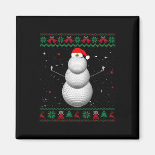 Imán Golf Santa Muñeco de Nieve Bola Navidad Fea Golfis