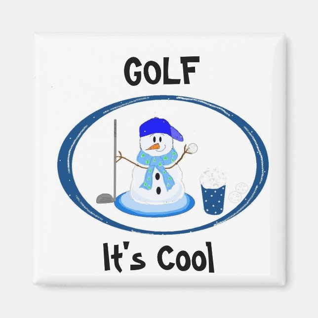 Imán Golf - Snowman (Frente)
