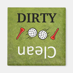 Imán Golf sucio y limpio Redes de lavavajillas