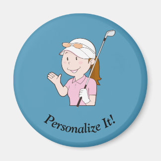Imán Golfer femenina