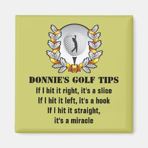Imán Golfer Green Magnet, Consejo de Golf personalizado