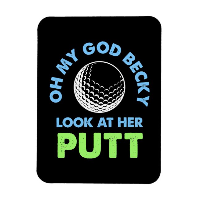 Imán Golfer Oh Dios mío (Vertical)