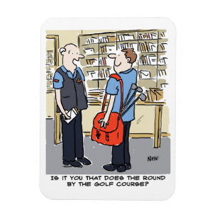 Imán Golfer Postman ama al Personalizado de golf