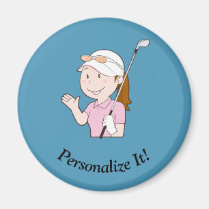 Imán Golfista femenina