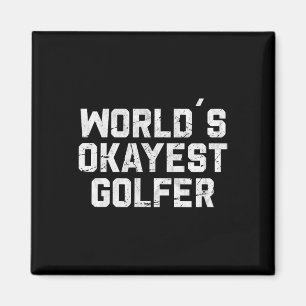 Imán Golfista Más o Menos del Mundo Chiste Divertido de