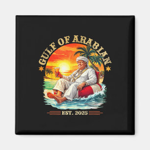 Imán Golfo De Arabia Este 2025 Funny Trump Viñeta Persi