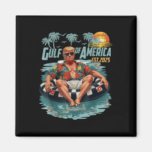 Imán Golfo De Ee.Uu. Est 2025 Bandera Estadounidense Go