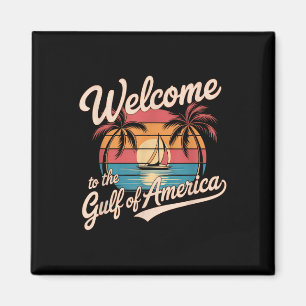 Imán Golfo De Ee.Uu. Gire Hombres Playa De Bandera Feme