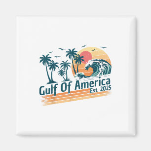 Imán Golfo De Estados Unidos 2025 Bandera Americana Gol