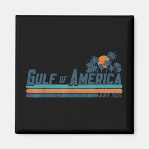 Imán Golfo De Estados Unidos 2025 Bandera Americana Gol