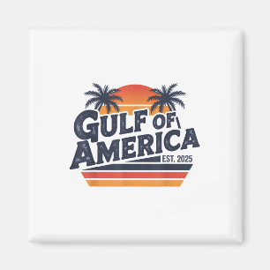 Imán Golfo De Estados Unidos América 2025 Vintage Retro