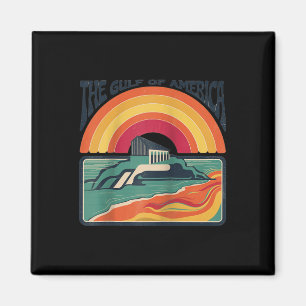 Imán Golfo Retro De Estados Unidos Golfo De México O Es