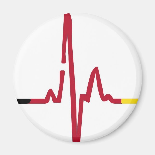 Imán Golpe de corazón Alemania (Frente)