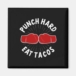 Imán Golpea Fuerte Come Tacos - Boxeo Sparring Kick Box