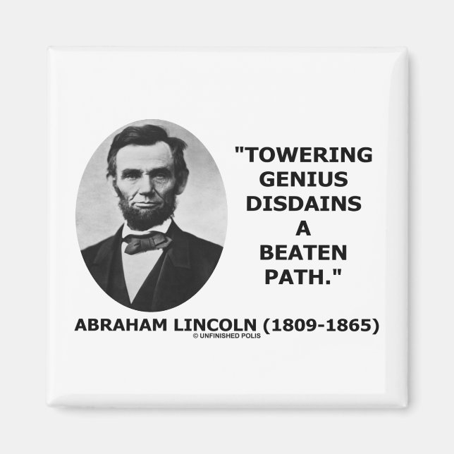 Imán Golpean a Abraham Lincoln Todopoderoso genio de lo (Frente)
